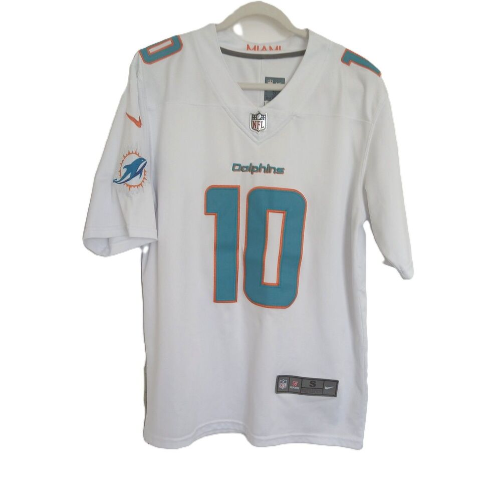 Nike Tyreek Hill #10 Miami Dolphins NFL On Field Jersey White Size S Stitched